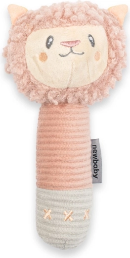 Dětská pískací plyšová hračka s kousátkem New Baby Lama