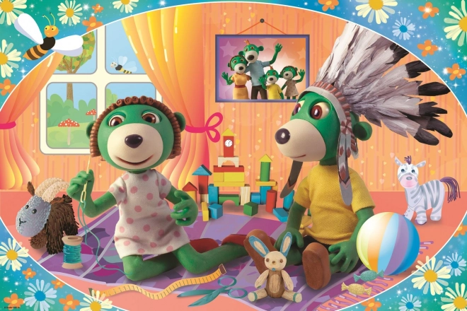 Puzzle Treflíci společná zábava MAXI 24 dílků