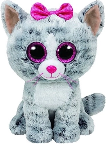 Plyšový maskot TY Beanie Boos Kiki – kočka 24 cm