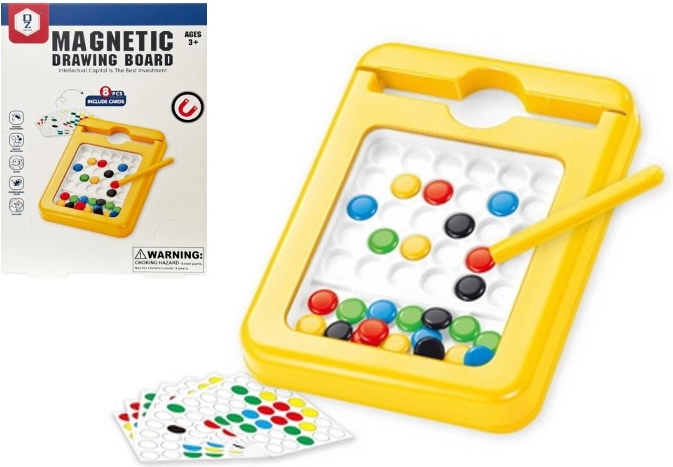 Magnetická mozaika s ryskou a kartami vzorů