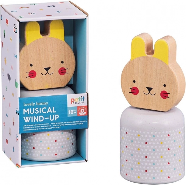 Dřevěná hrací postavička Zajíček od Petit Collage