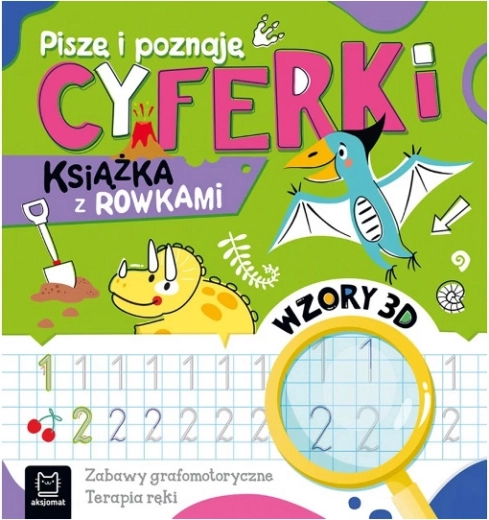 Píšu a poznávám číslice – kniha s drážkami 3D
