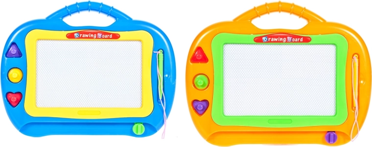 Barevná magnetická kreslicí tabulka Leterki se stempelky