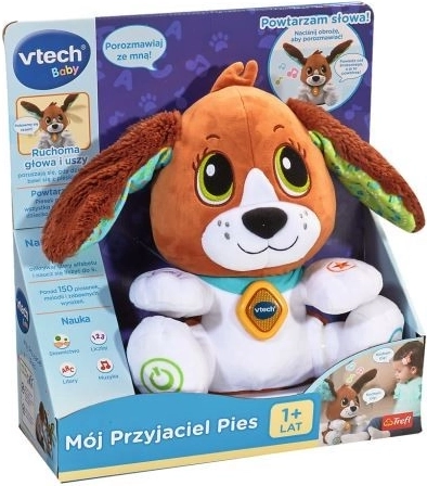 Můj přítel pejsek VTech – interaktivní plyšový psík pro děti od 12 měsíců