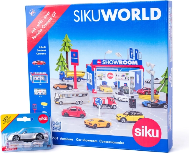 SIKU World autosalon s autíčkem Porsche 911 Turbo