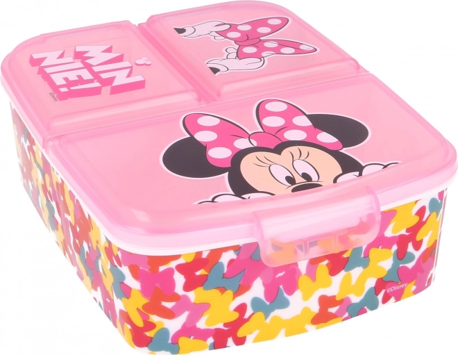 Dětský multi box na svačinu MINNIE Mouse s přihrádkami
