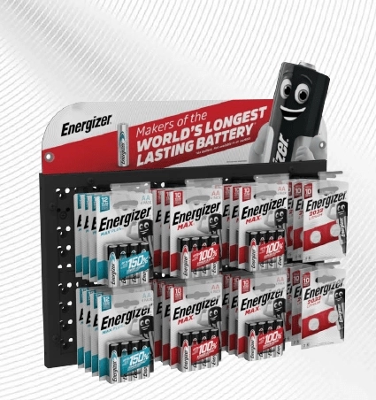 Energizer horizontální stojan 4×2 s magnetickým uchycením bez bočních panelů