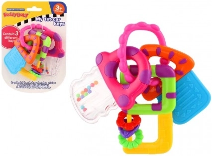 Chrastítko a kousátko klíče pro miminka 3m+