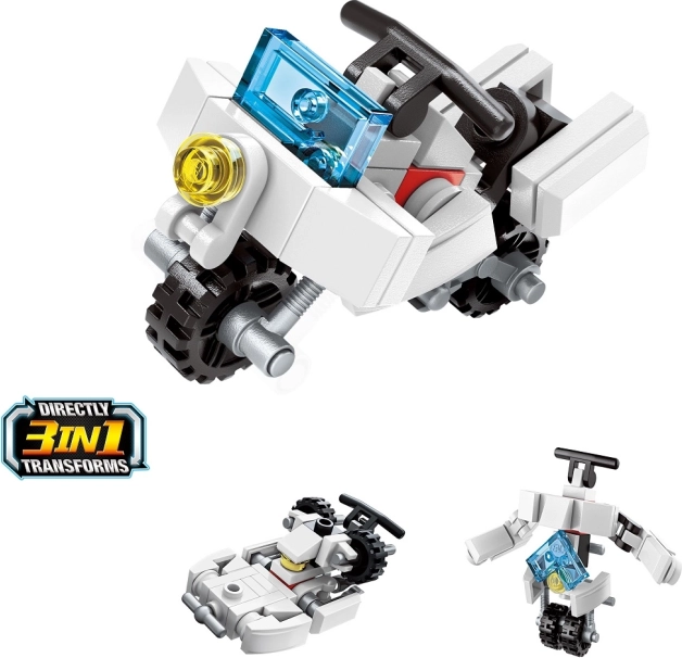 QMAN motorka 3v1 – mini stavebnice (36 dílků)