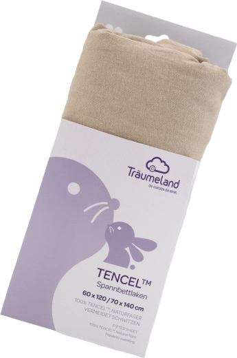 Träumeland napínací prostěradlo Tencel uni taupe