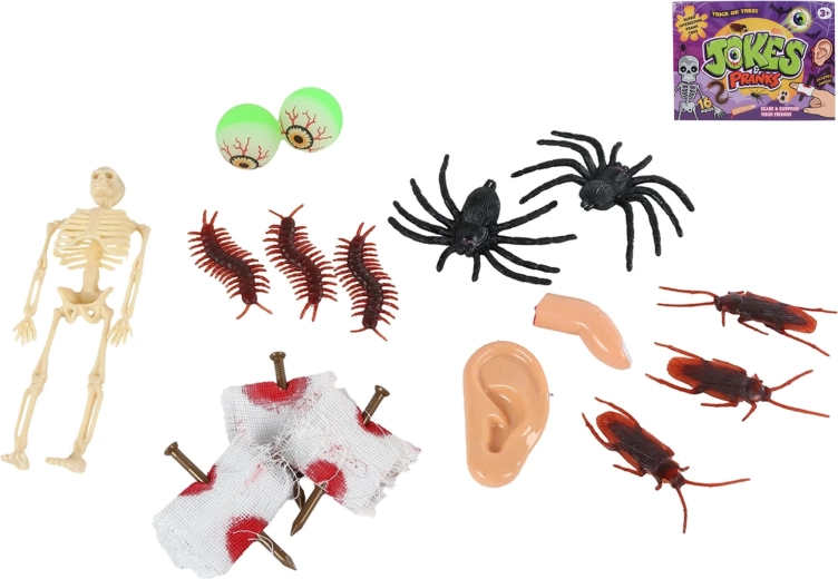 Sada žertovných rekvizit 16 ks pro večírky a dětské párty