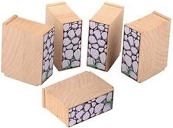 Babu vláčky – pilíře 6,5 cm, sada 4 ks