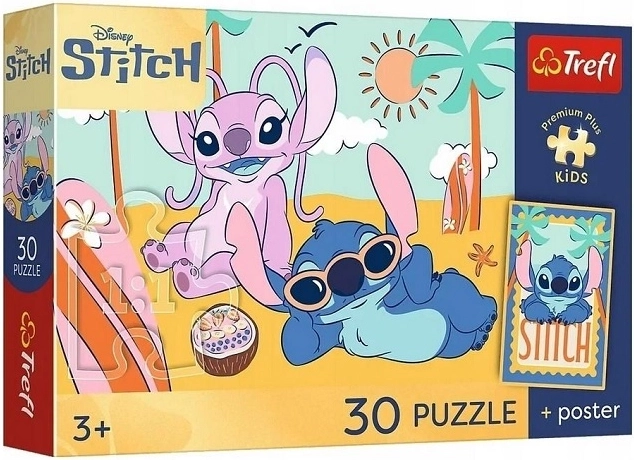 Puzzle Premium Plus Kids Stitchův úsměv 30 dílků