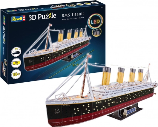 Revell rms titanic led edice 3d puzzle model lodi