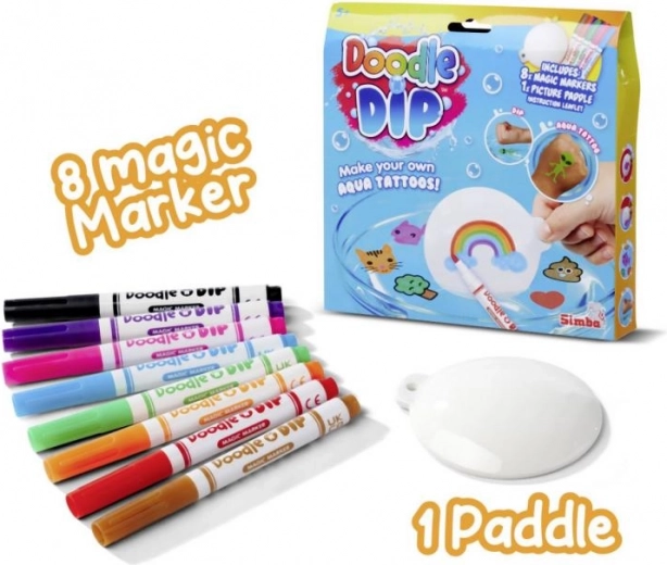 Kreativní vodní tetování Doodle o Dip