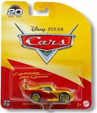 Mattel Cars Zlatý Lightning McQueen k 20. výročí