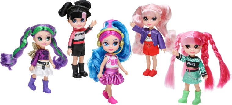 K-Pop Diva Squad Junior sada 5 panenek 13 cm - 5 ks