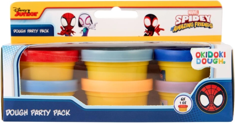 Modelovací plastelína Marvel Spider-Man – sada 6 mini kelímků