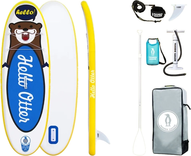 Dětský nafukovací paddleboard FunWater Tuxedo Sailor 240 cm (modrý)