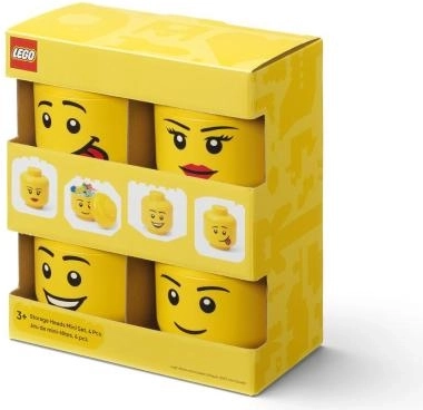 LEGO úložná hlava mini multipack 4 ks