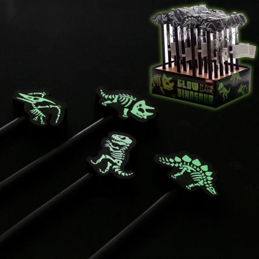 Tužka dinosaurus se svítící gumou - 1 kus