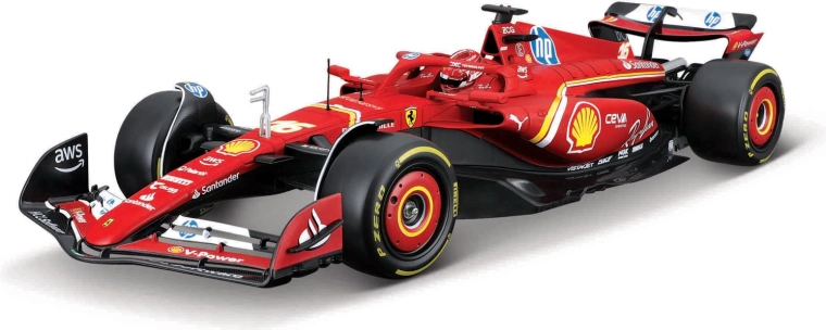Stavebnice modelu Ferrari SF-24 Charles Leclerc 1:24 od Bburago