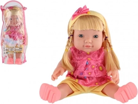 Panenka se zvukem 30 cm v plastové taštičce