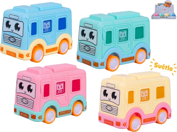 Autobus se setrvačníkem a světelnými efekty 8,5 cm