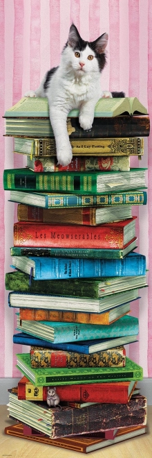 Vertikální puzzle Akademická kočka 1000 dílků