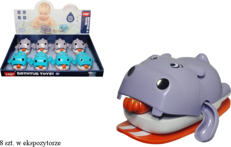 Plovoucí hrošík na prkénku – natahovací hračka do vody