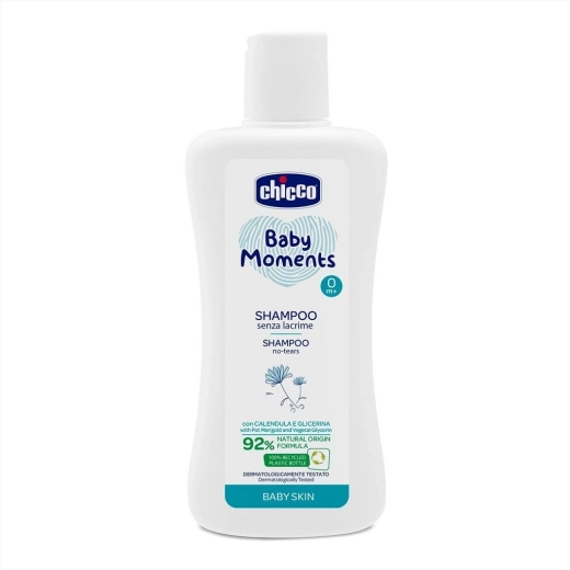 Chicco šampon pro děti Baby Moments 92 % přírodních složek 200 ml