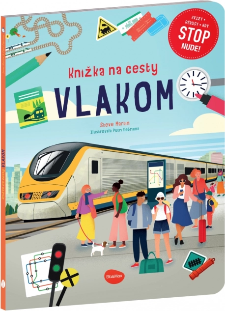 Knižka na cesty vlakem – kvízy, rébusy a hry proti nudě