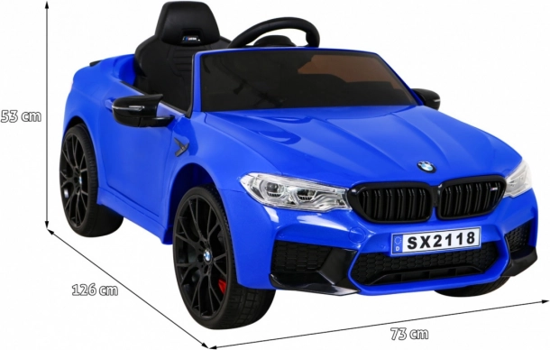 Auto na elektrický pohon BMW M5 drift modré