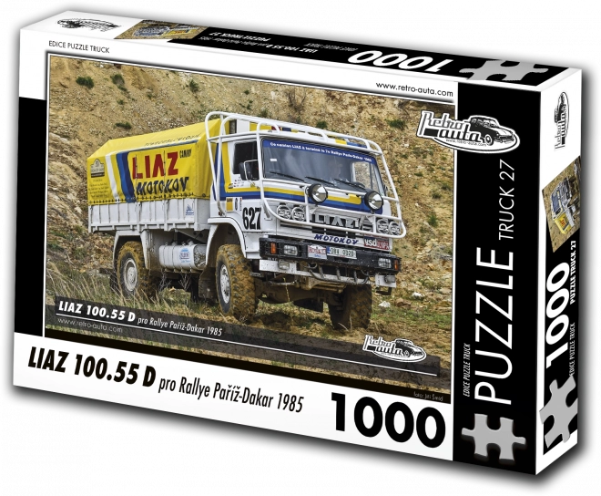 Puzzle RETRO-AUTA LIAZ 100.55 D Rallye Paříž–Dakar 1000 dílků