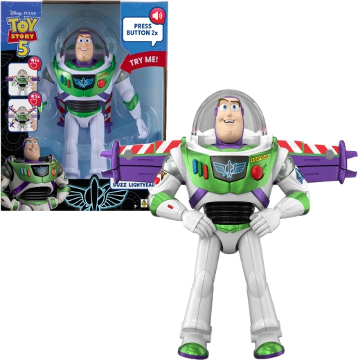 Mattel Disney Pixar Toy Story 5 interaktivní figurka Buzz Rakeťák 27 cm (anglické hlášky)