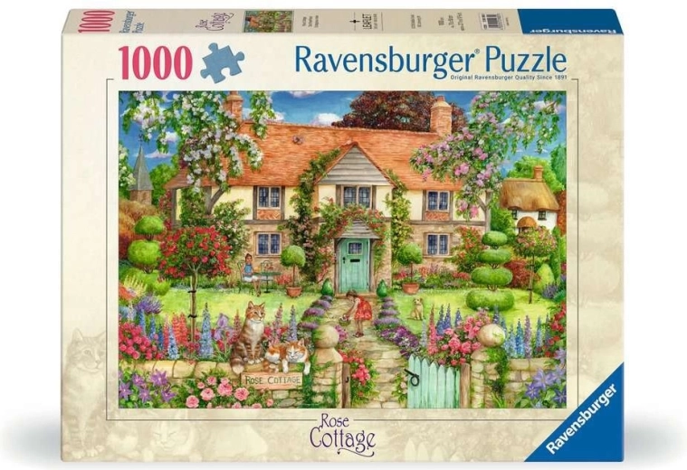Ravensburger puzzle Chaloupka růží 1000 dílků