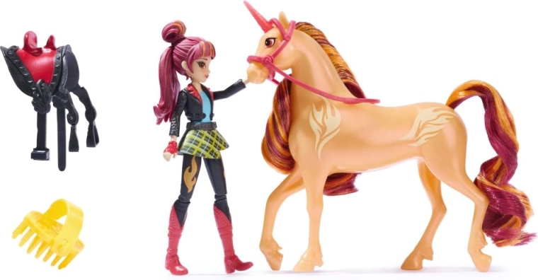 Unicorn Academy figurka Valentiny s jednorožcem Cinder a doplňky