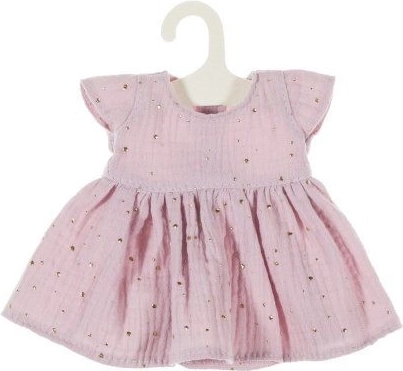 Šaty pro panenku 32 cm v tlumené růžové