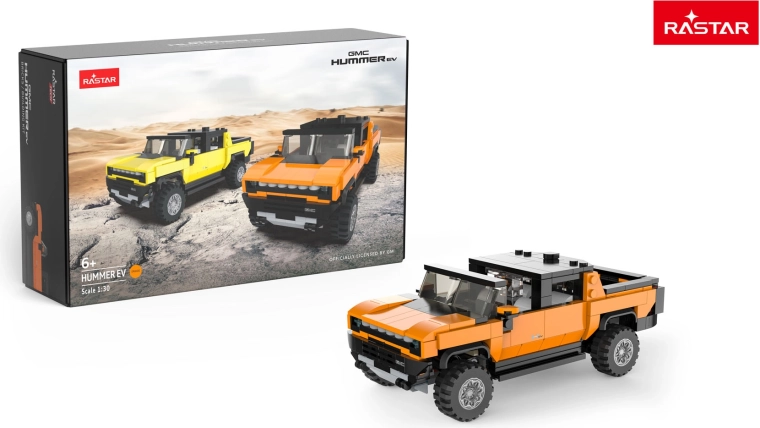 Stavebnice auto Hummer EV Rastar 1:30 oranžové