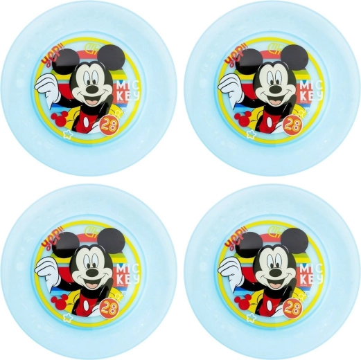 Sada dětských talířků Mickey Mouse (4 ks)