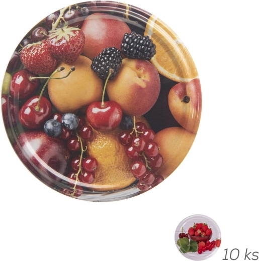 Bio kovová víčka TO 66 ovoce 10 ks