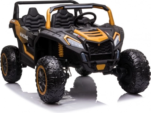 Dětské elektrické auto 24V 14Ah, EVA kola, zlaté