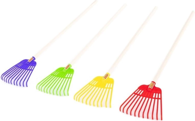 Dětské hrabičky s dřevěnou rukojetí