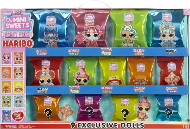 LOL Surprise Loves Mini Sweets x HARIBO party pack – set panenek a sladkostí
