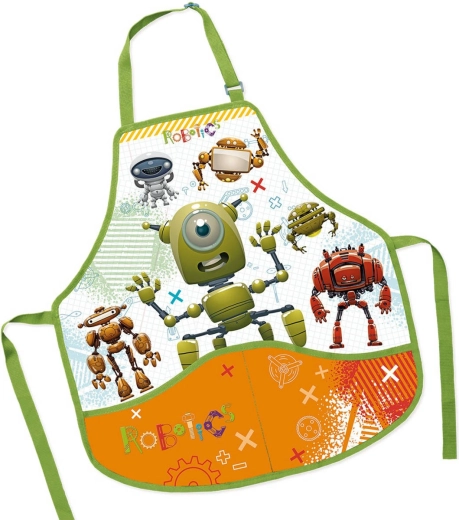 Dětská pracovní zástěra Roboti 50 × 55 cm - 1 kus