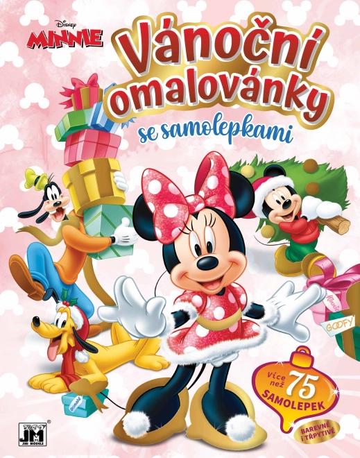 Vánoční omalovánky se samolepkami MINNIE