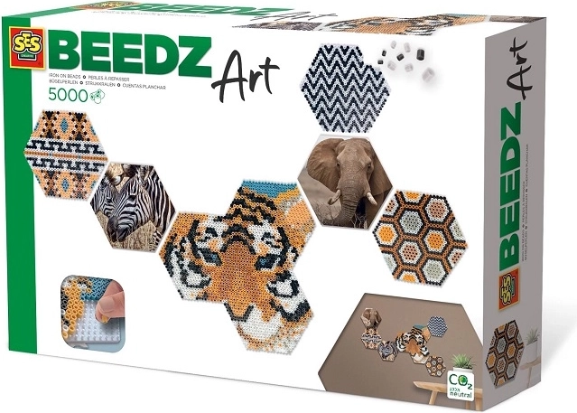 SES Creative Beedz Art safari zažehlovací korálky 5000 ks