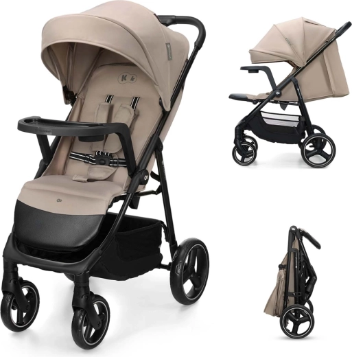 Kinderkraft sportovní kočárek Trig 3 s pultíkem stone beige