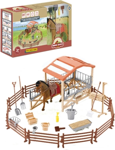 Koňská farma – velká sada 33 ks