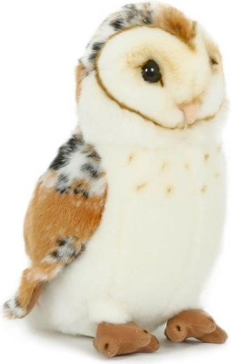 Plyšová sova pálená 20 cm